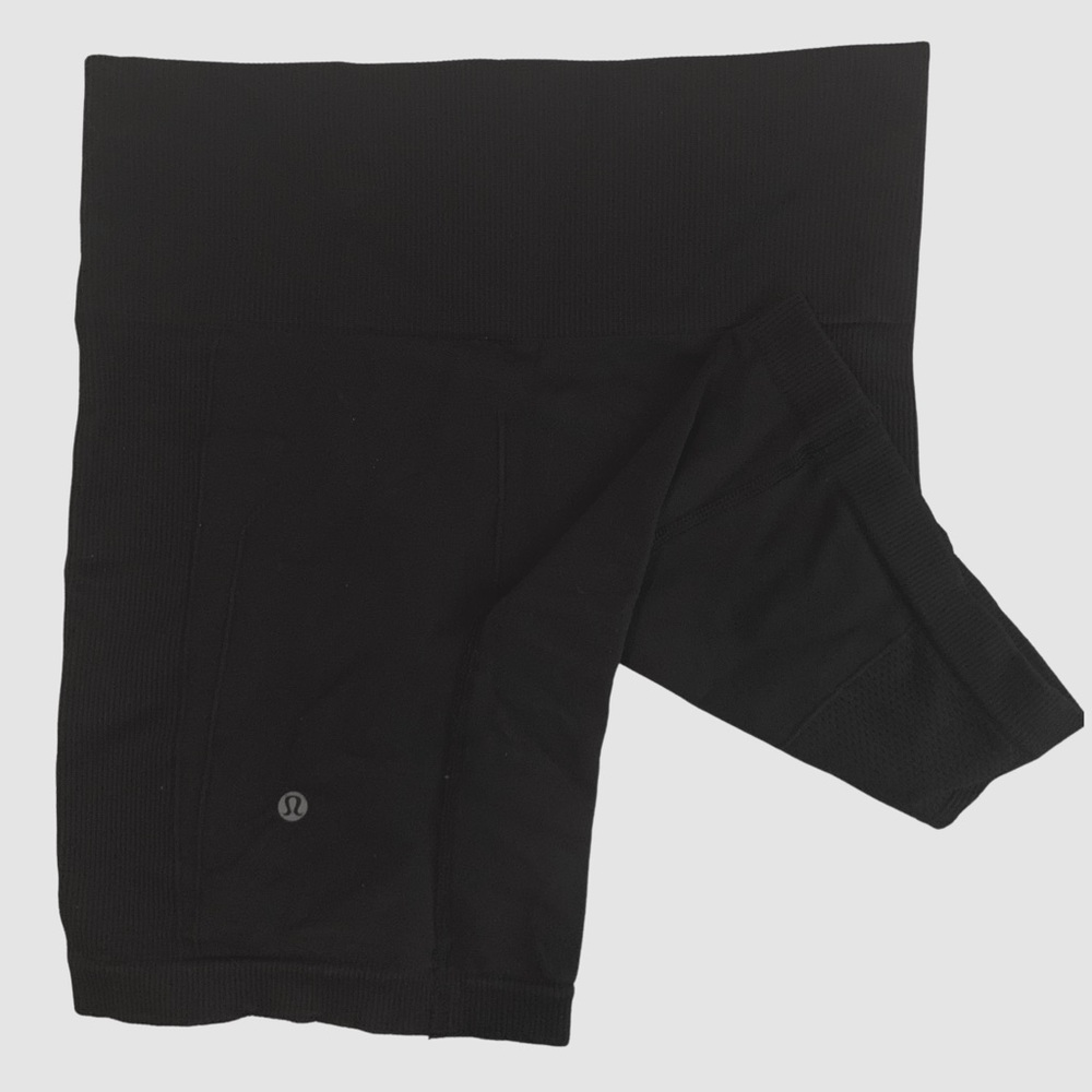 Lululemon bike shorts with fold over top